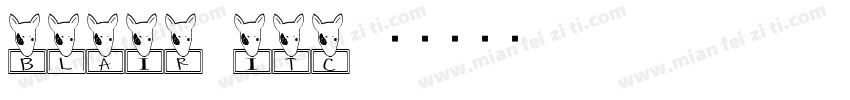 BLAIR ITC字体转换